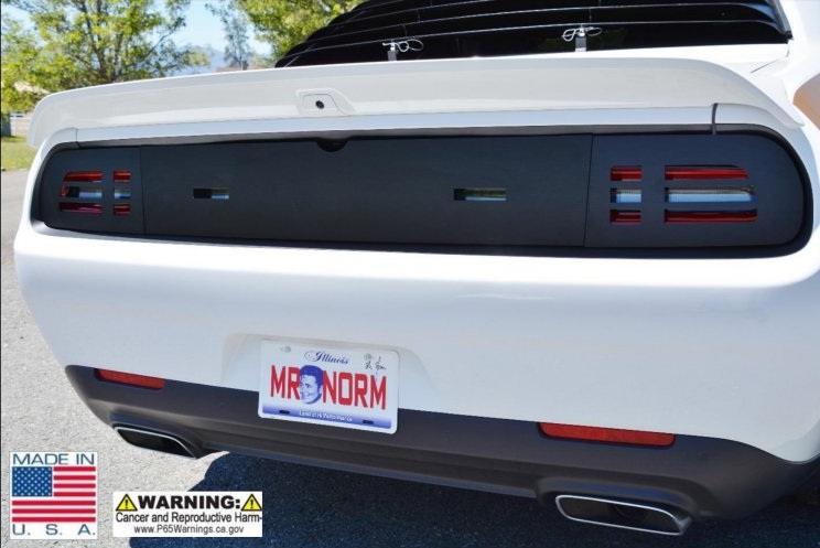Mr. Norm's 'Cuda Tail Light Overlay 15-23 Dodge Challenger Mr. Norm's 'Cuda Tail Light Overlay 15-23 Dodge Challenger